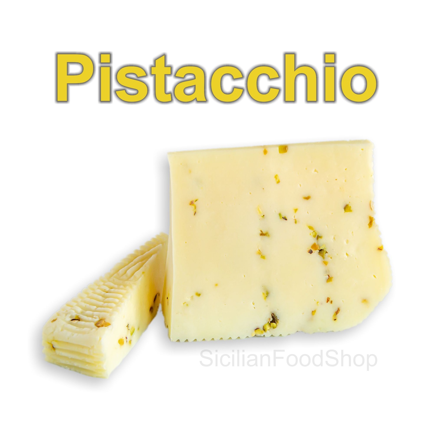 Sicilian Pecorino Primo Sale With Pistachio 'from Raw Sheep's Milk