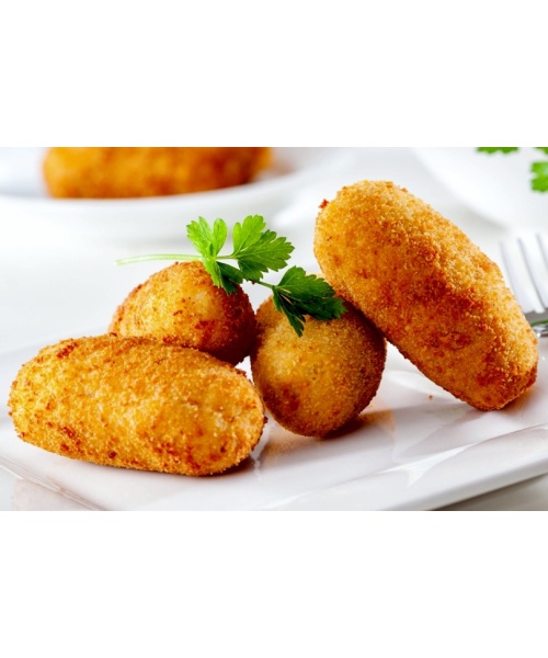 Cazzilli (potato croquettes) from Palermo with mint to fry, in a frozen bag - HoReCa line