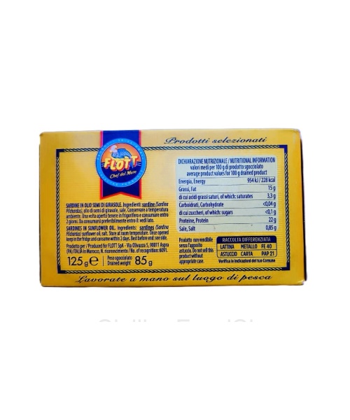 Sardine sott’olio per pasta con le sarde e finocchietto selvatico